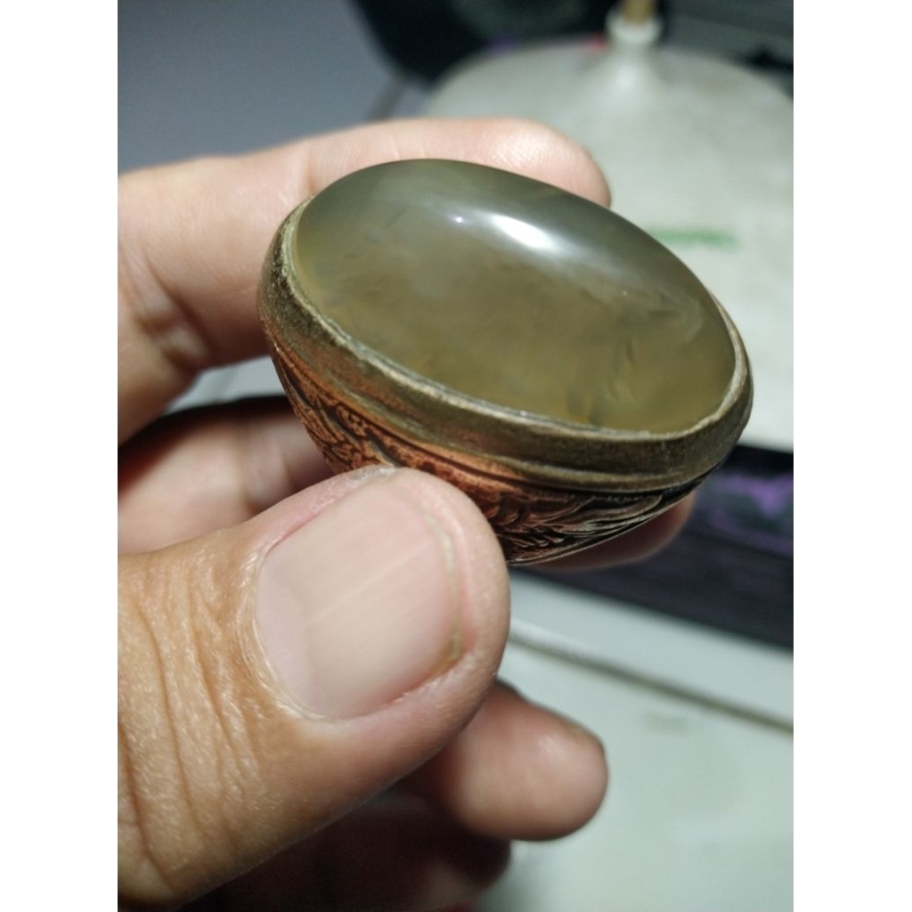 Batu Akik Pandan Lumut Lawas Natural kode 33/686