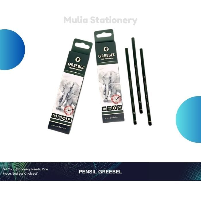 

(12 pcs) Pensil Greebell 2B | GREEBEL PENSIL 2B | Alat Tulis Sekolah | Perlengkapan Sekolah