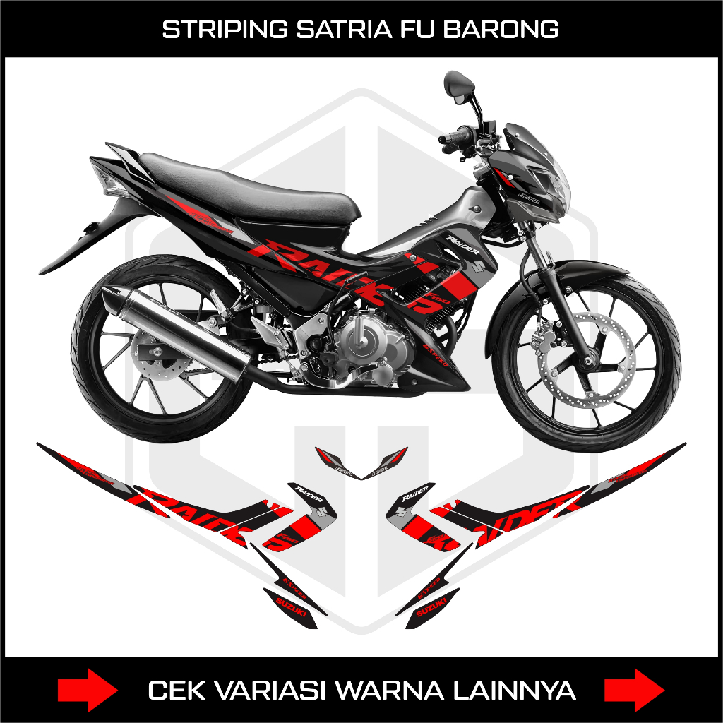 STRIPING STICKER SATRIA FU 150 BARONG - DECAL SUZUKI SATRIA FU BARONG OLD