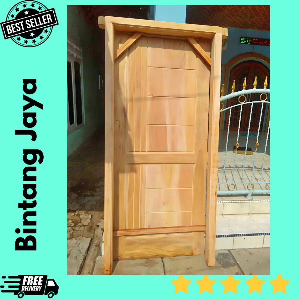 Kusen & Pintu Rumah Kayu Model Minimalis Pintu Utama Pintu Kamar Murah