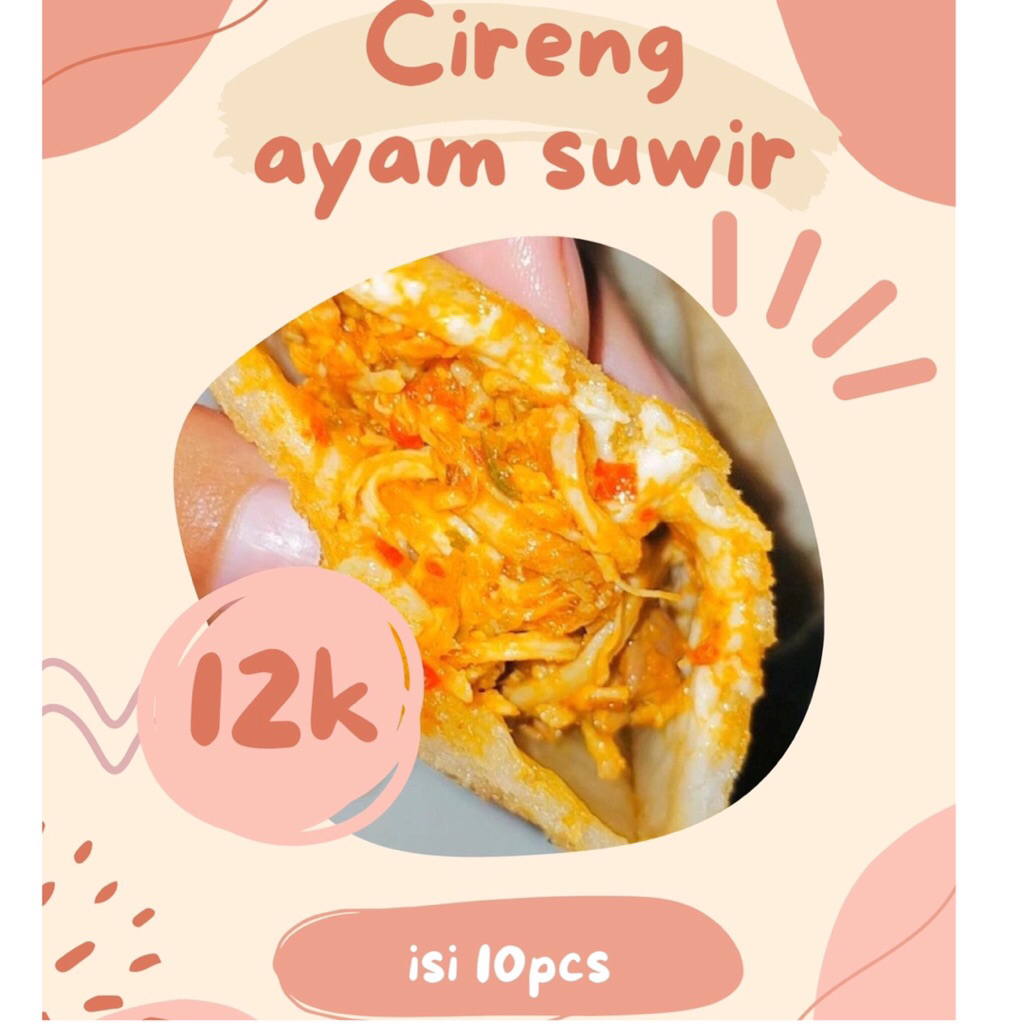 

Cireng Ayam Suwir Pedas – Frozen Siap Goreng | Gurih, Lumer, Nagih!, Tanpa Pengawet (isi 10)