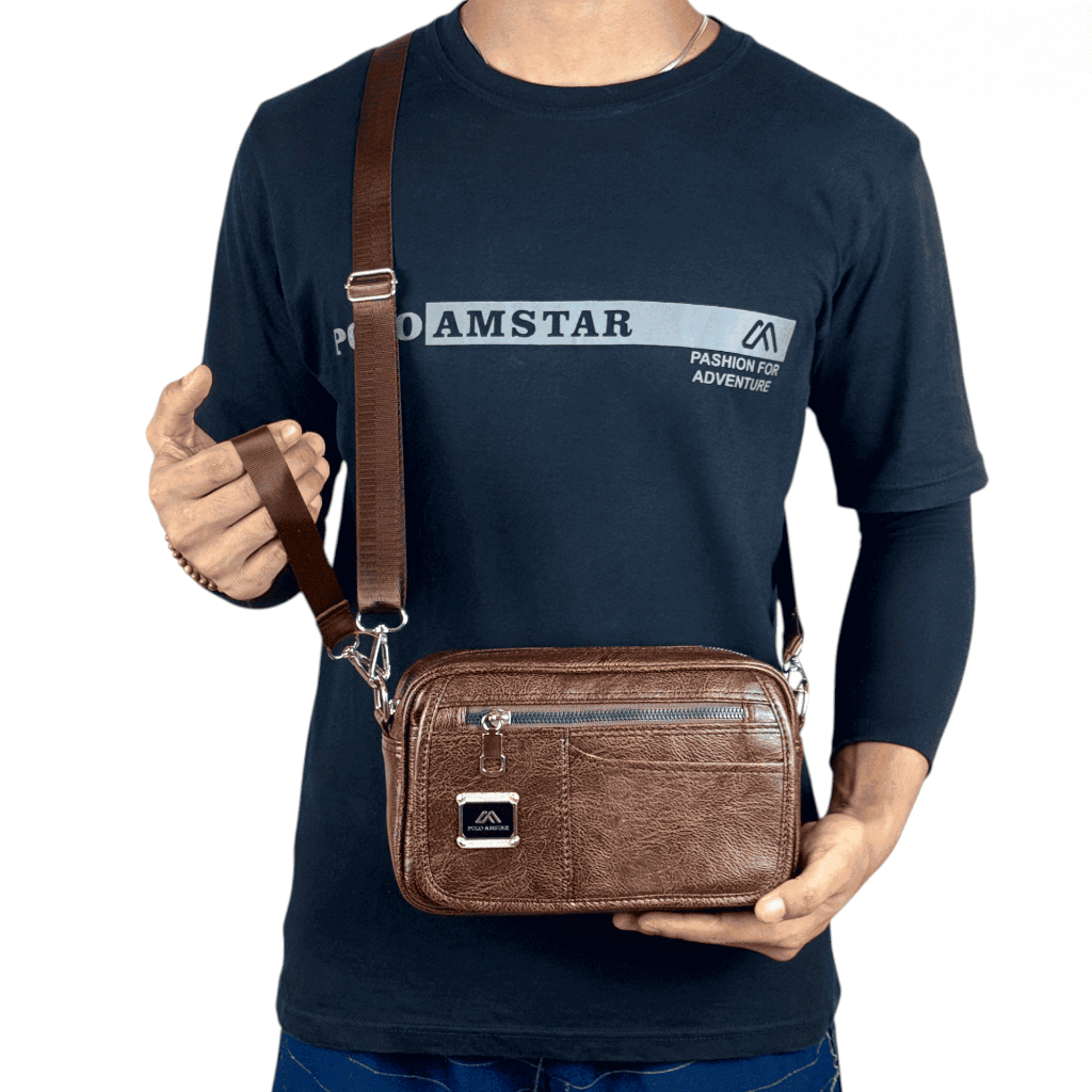 Tas Selempang Pria Clutch Bag Handbag Polo Amstar