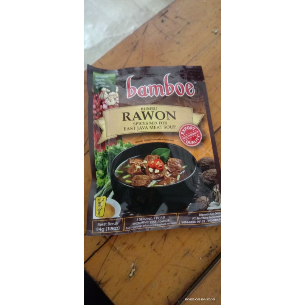 

bamboe rawon bumbu instan basah