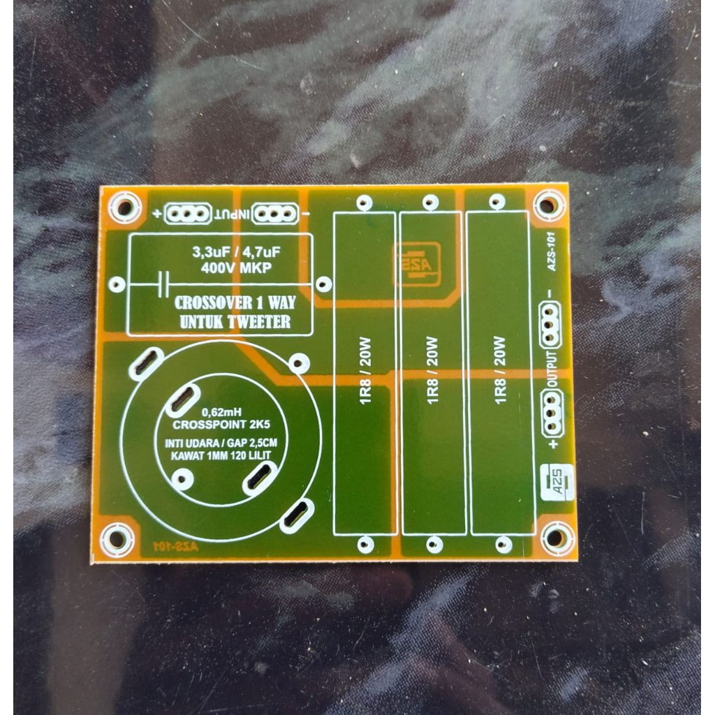 PCB Crossover Pasif 1 Way Crossover Twetter