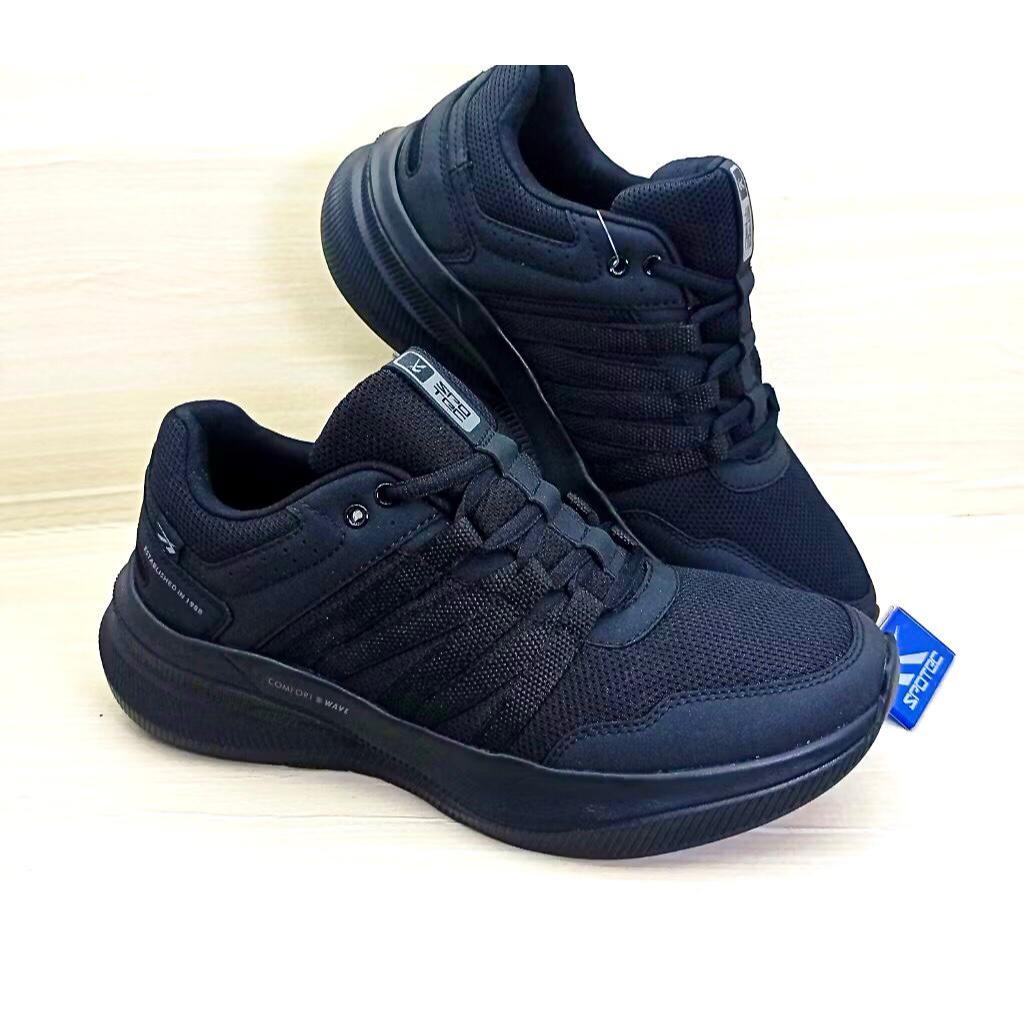 Spotec Modern Sepatu Sneakers Kasual Pria - All Black