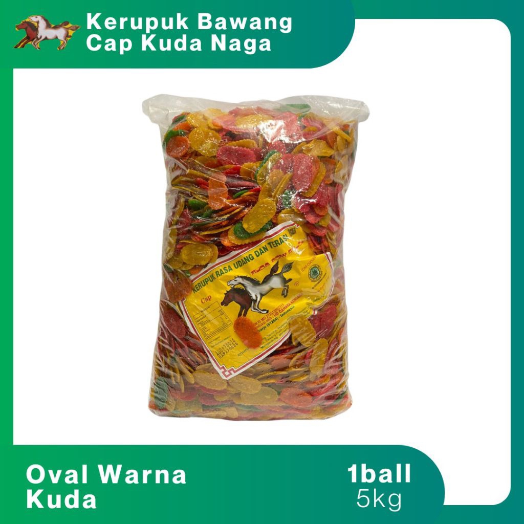 

Kerupuk udang Oval Warna terenak 1 kg