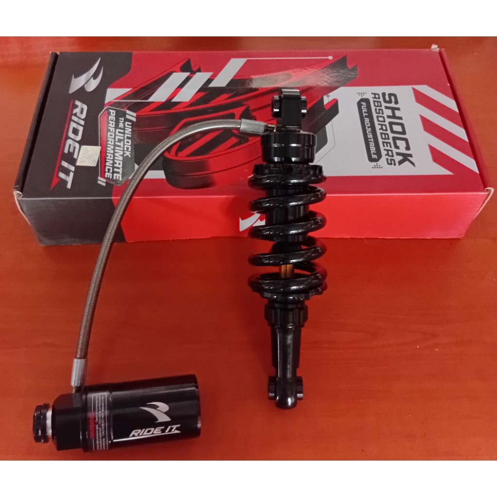 Monoshock Ride It Satria 2tak Tabung pisah black.