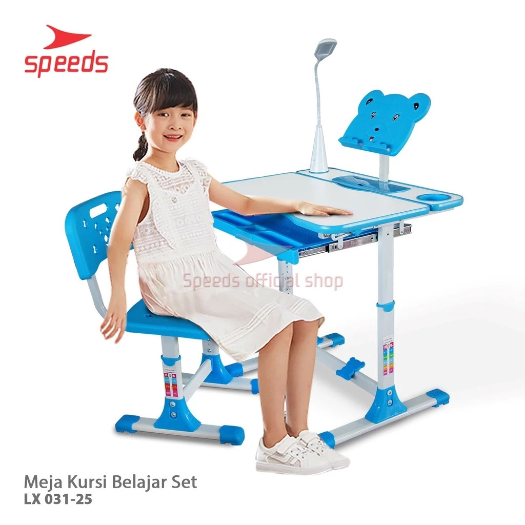 Speeds Meja Belajar Anak Meja Kursi Belajar Portable Meja Tulis Anak 031-23-25-27