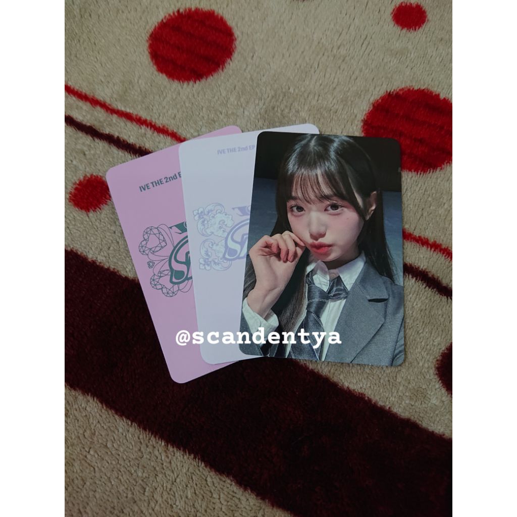 [READ DESCRIPTION] photocard Jang Wony Wonyoung IVE Benefit Lucky Draw Soundwave Switch