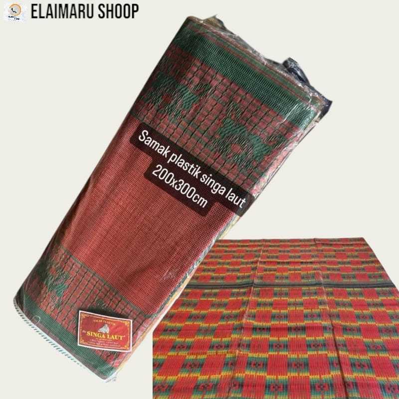 Tikar Samak Plastik 2 X 3 Meter Cap Singa Laut