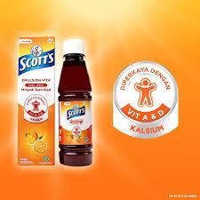 Scott’s Emulsion Vita Rasa Jeruk - Omega 3 for Kids Vitamin 200ml