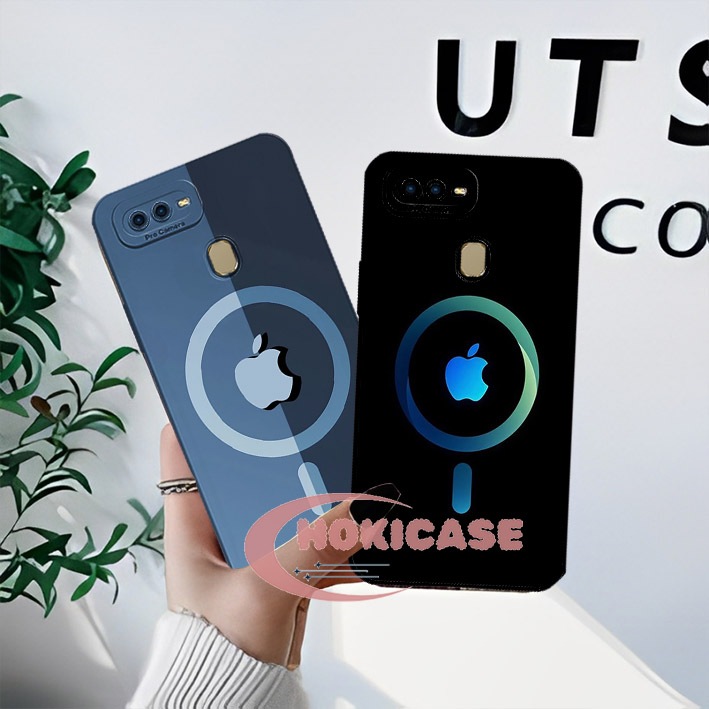 Fashion Case OPPO A5s/A7/A12/A11K/F9/REALME 2 PRO/A3S/A1K/REALME C2 Motif Logo Iphone - Case Kekinia