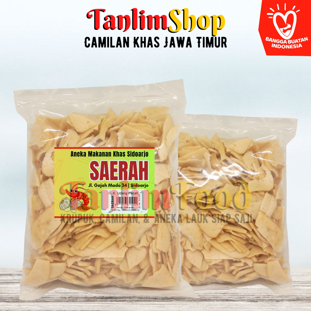 

Rempelan Krupuk Tanggung / Kerupuk Udang Pecah Sedang Saerah