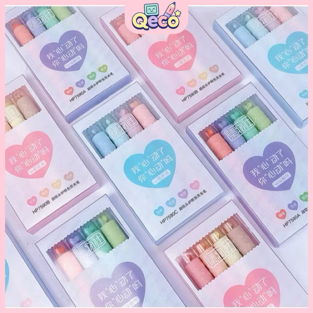 

Highlighter Pastel Macaron Love 4 Colors