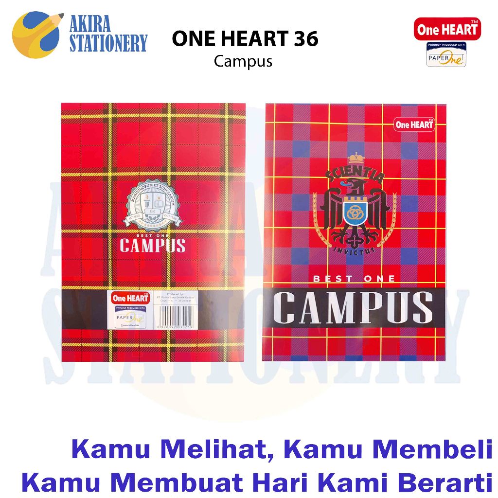 

Ay00! Buku Tulis One Heart By Paper One Campus Isi 36 Lembar / Buku BEST ONE Ukuran Boxy Campuss /