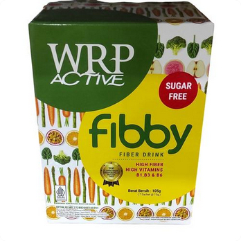 

MINUMAN SERBUK WRP ACTIVE FIBBY SUGAR FREE 105GR BOX