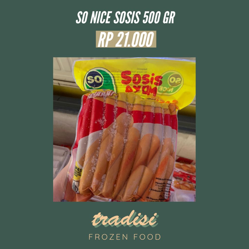 

SO NICE SOSIS 500GR