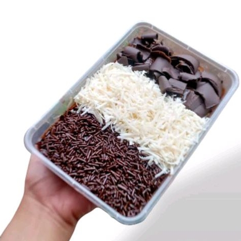 

Brownies Lumer cokelat mix topping cup 500ml dessert box
