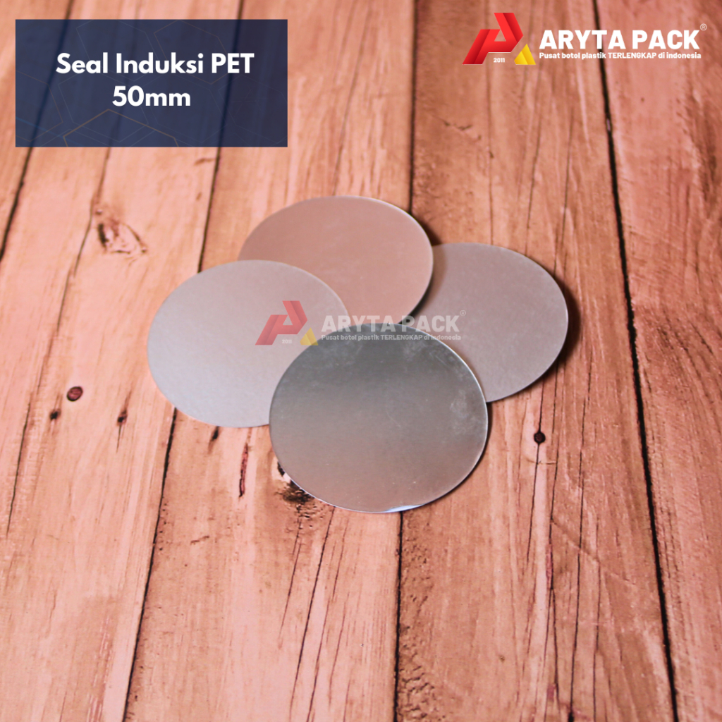 Seal Induksi PET 50 mm - Segel Alumunium Foil Tutup Jar Toples Plastik
