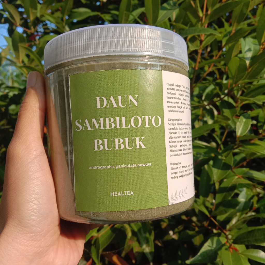 

teh daun sambiloto bubuk premium 100% murni alami