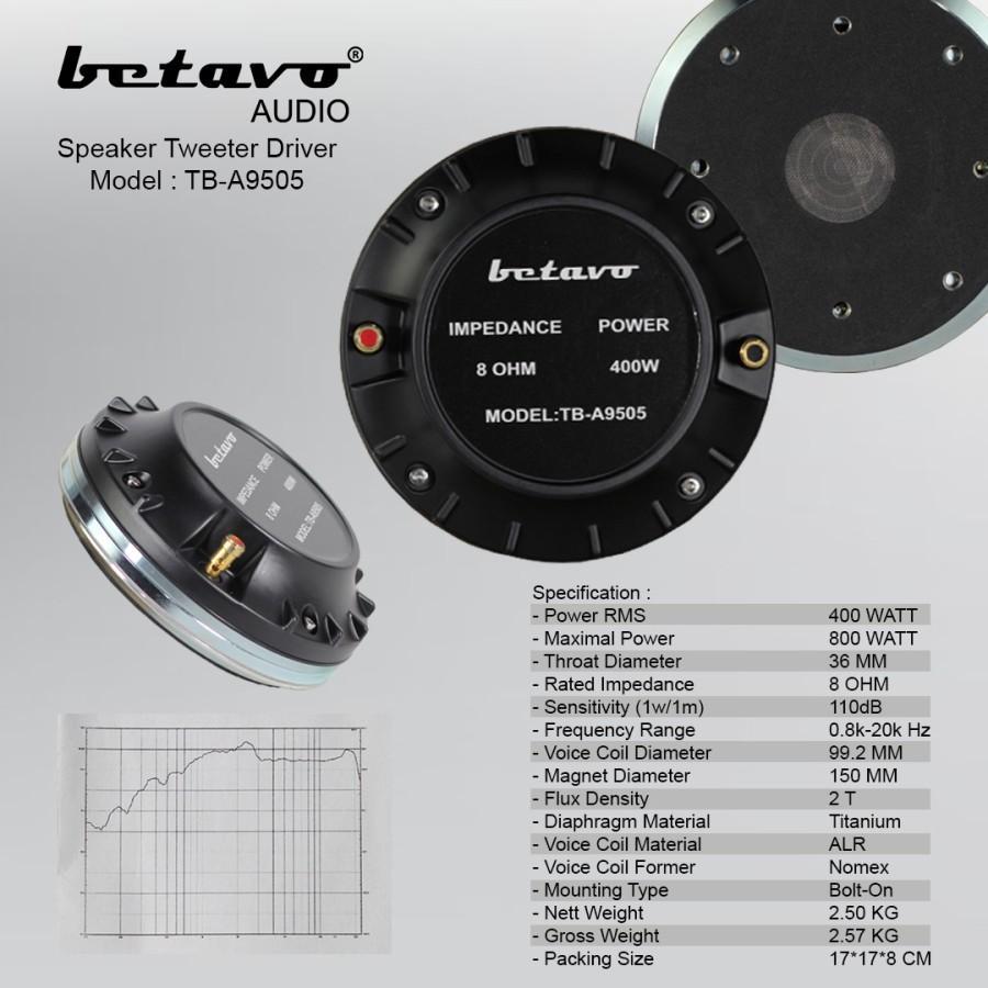 TWEETER DRIVER BETAVO TB-A9505 SPEAKER TWEETER BETAVO ORIGINAL