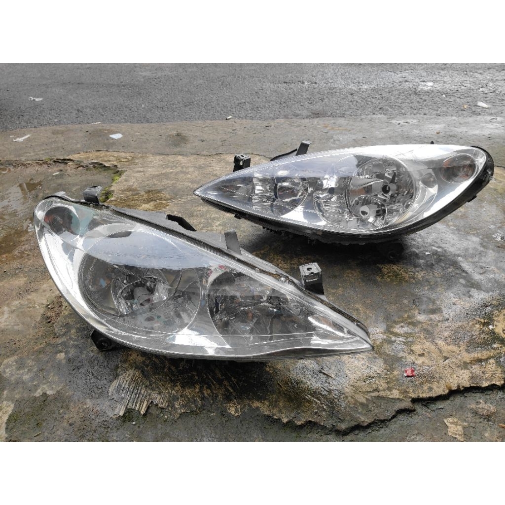 headlamp lampu depan peugeot 307 2003-2007 kanan kiri original