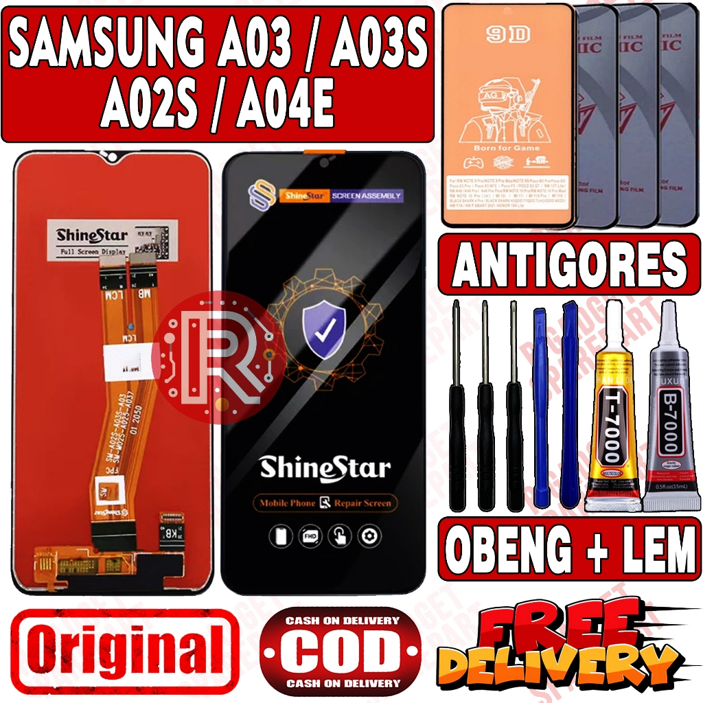 LCD SAMSUNG A03 / A03S / A02S / A04E ORIGINAL FULLSET LCD TOUCHSCREEN