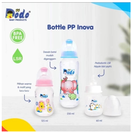 Byberilkids DODO Innova Feeding Bottle Botol Minum Susu Bayi Anak Dot Pipih / Gepeng Series