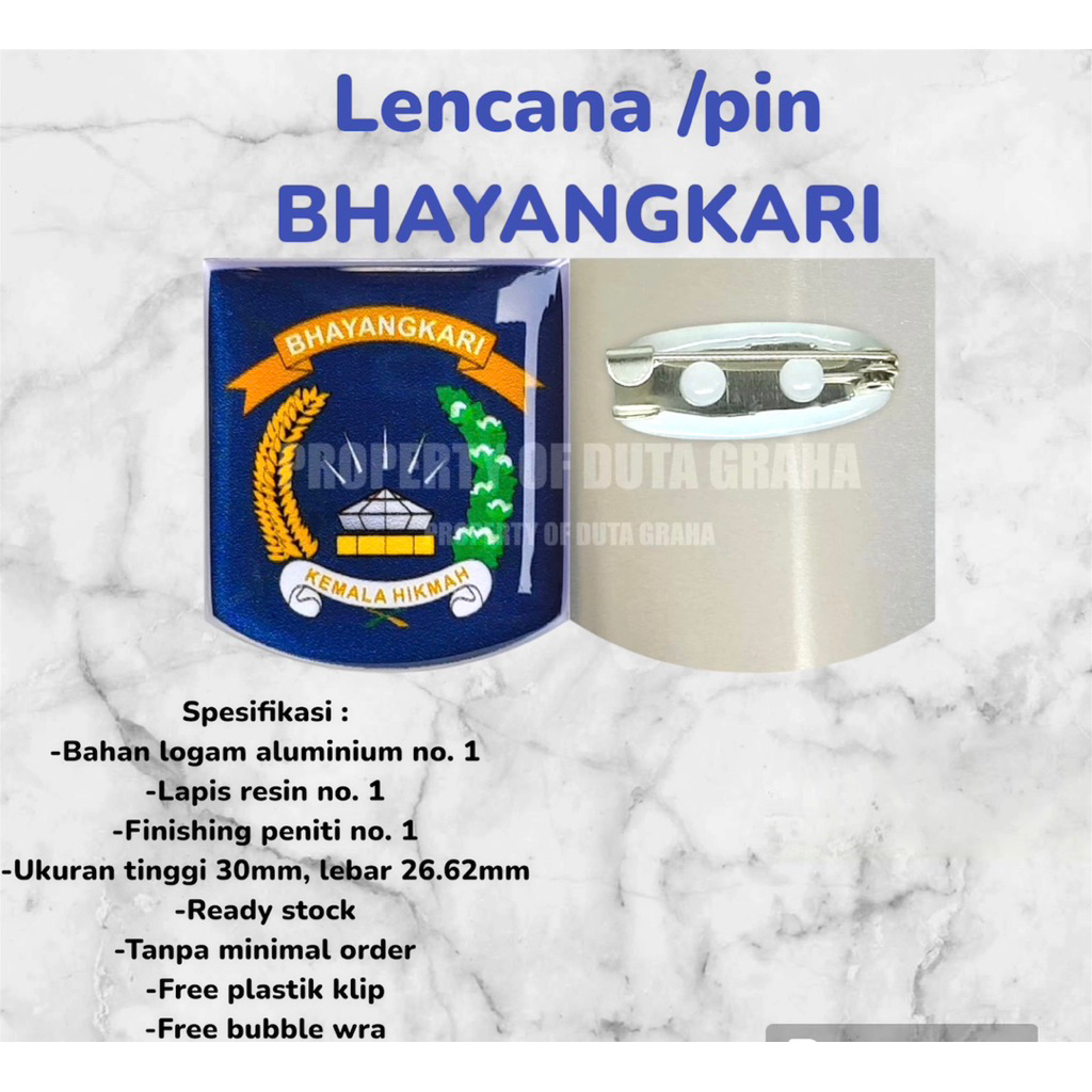 LENCANA BHAYANGKARI TERBARU/PIN BHAYANGKARI/PIN PSH/PIN PSR