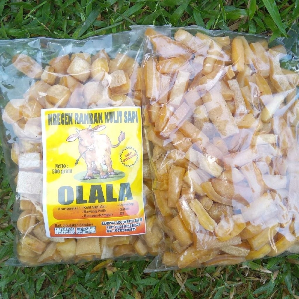 

PAKET 1 KG MIX KERUPUK KRECEK RAMBAK KULIT SAPI ASLI STIK KAPSUL 500gr+KOTAK DADU 500gr krupuk kulit OLALA PREMIUM MURAH