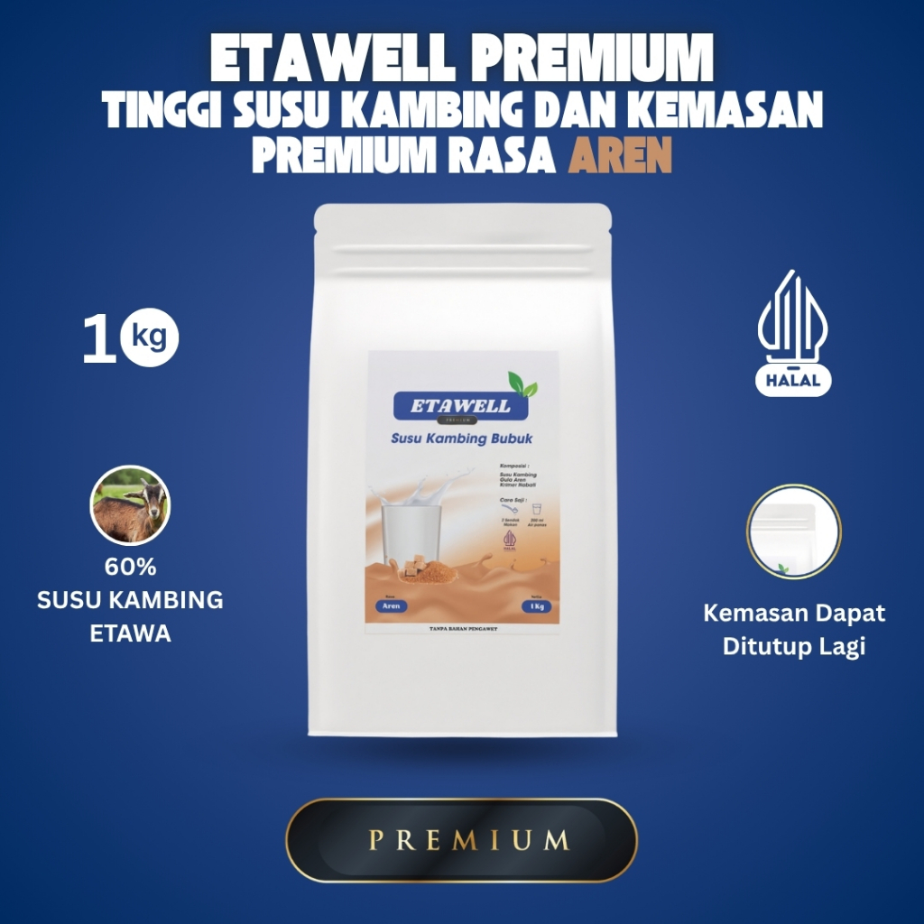 

Etawell Premium - Susu Kambing Bubuk Rasa Gula Aren