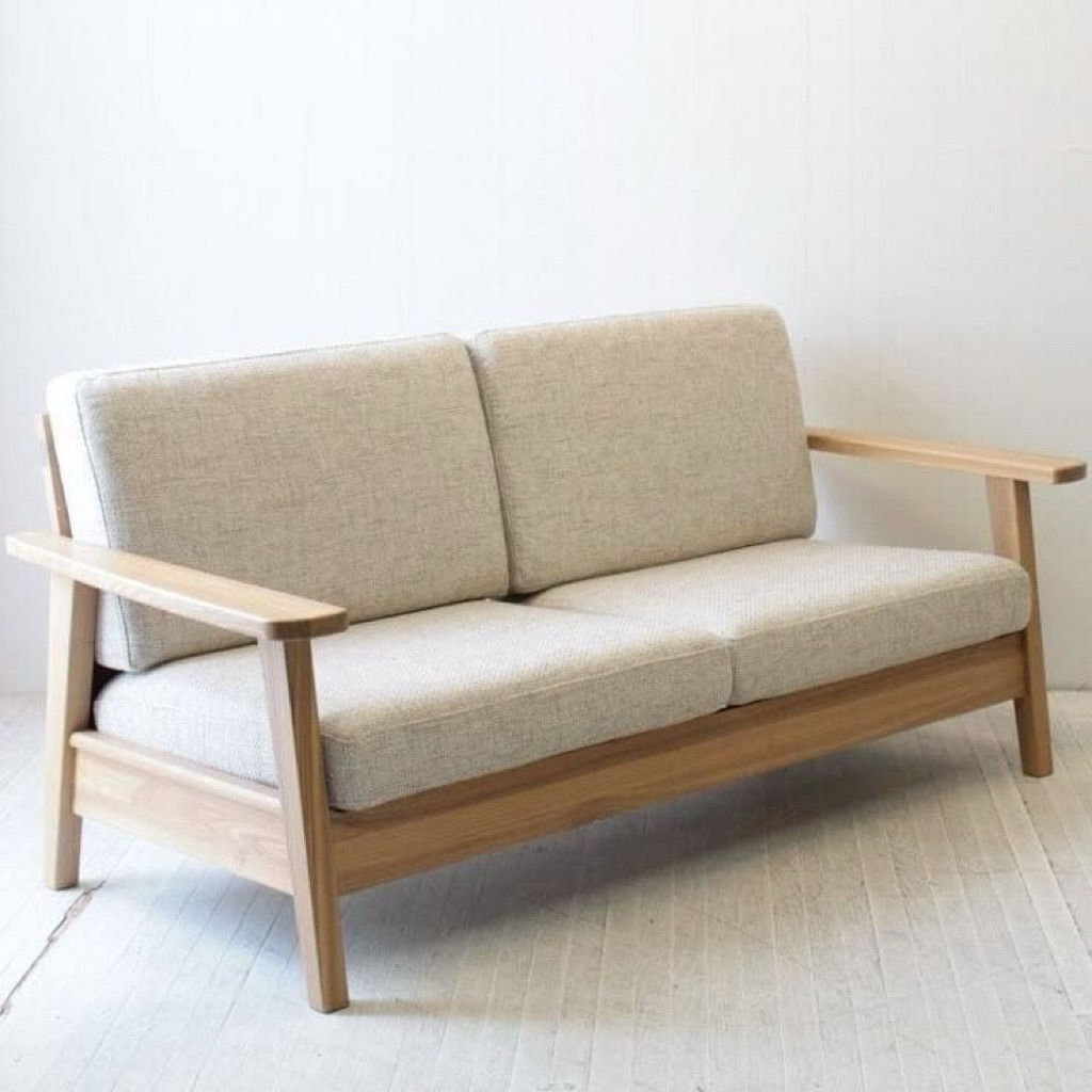 sofa tamu jati model retro / kursi tamu jati model vintage