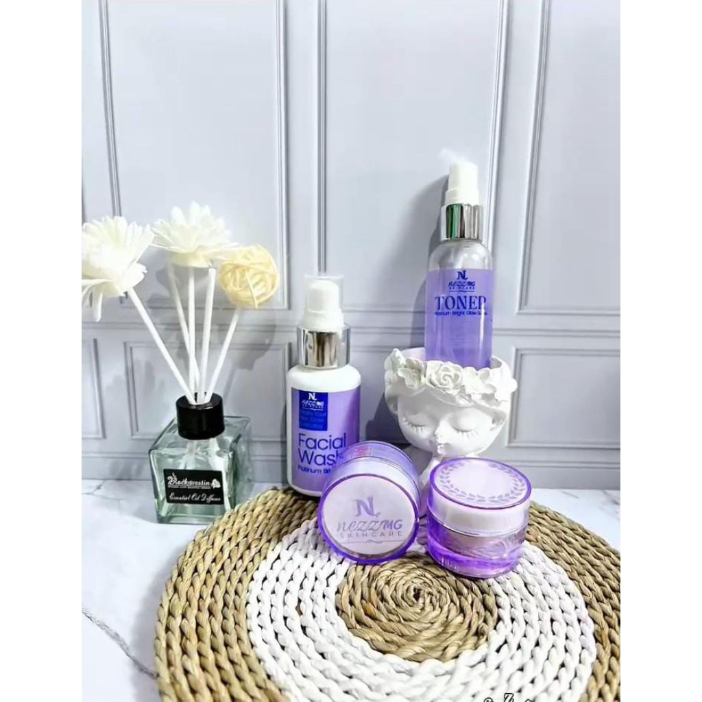 NEZZMG SKINCARE PLATINUM BRIGHTENING menyamarkan flek memutihkan mencerahkan wajah