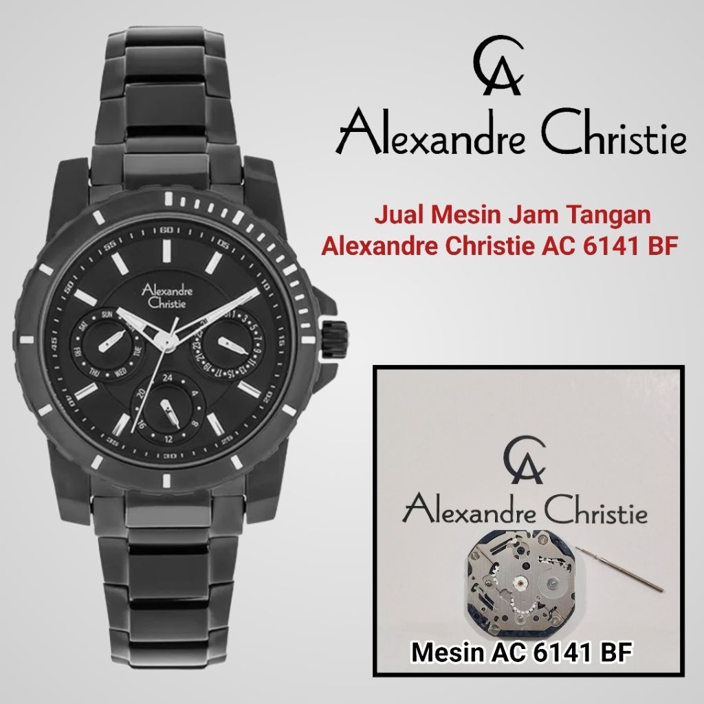 Mesin Jam Tangan Alexandre Christie  AC 6141 BF