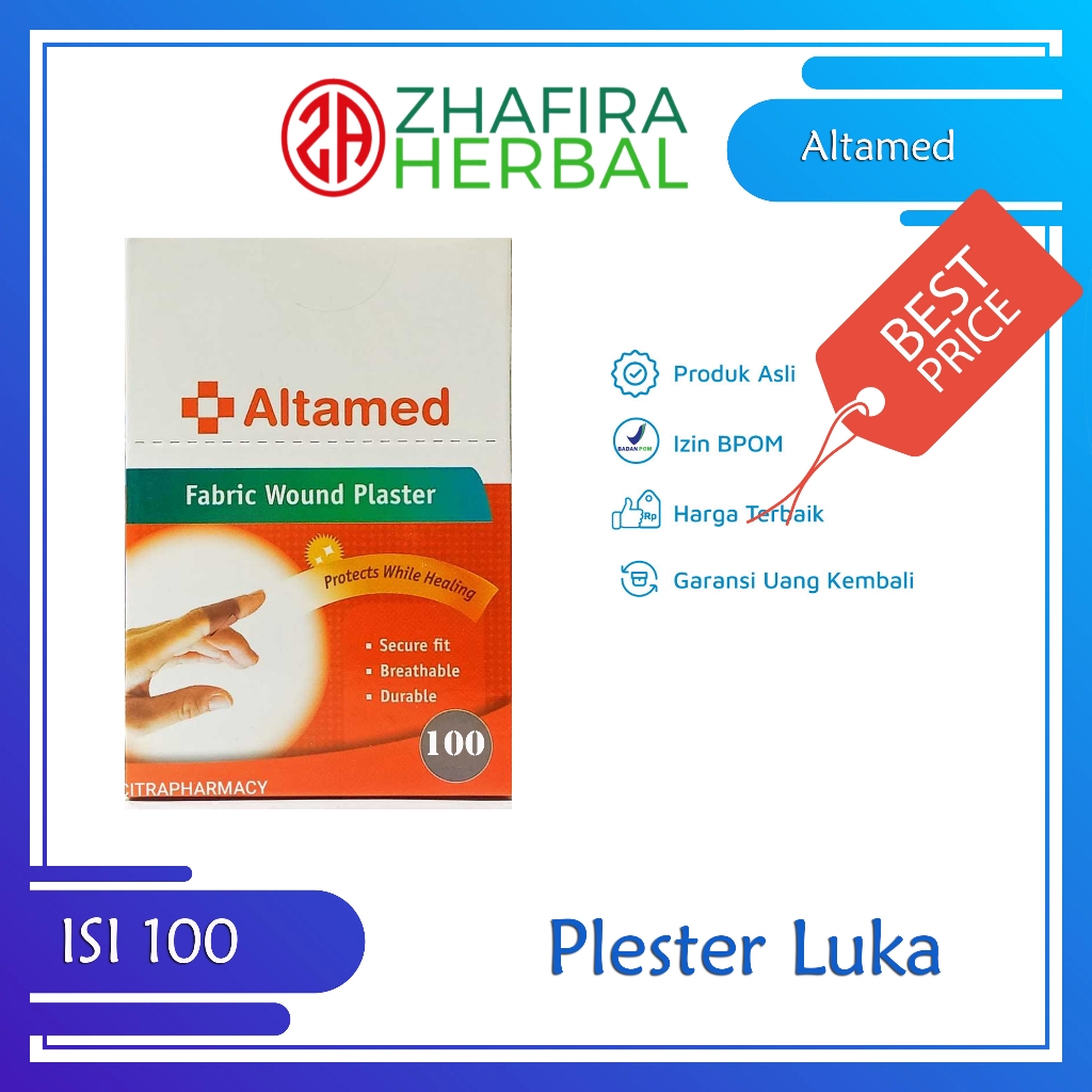 Altamed Plester Luka Seperti Hansaplast isi 100 pcs perbox Altamed  Plaster