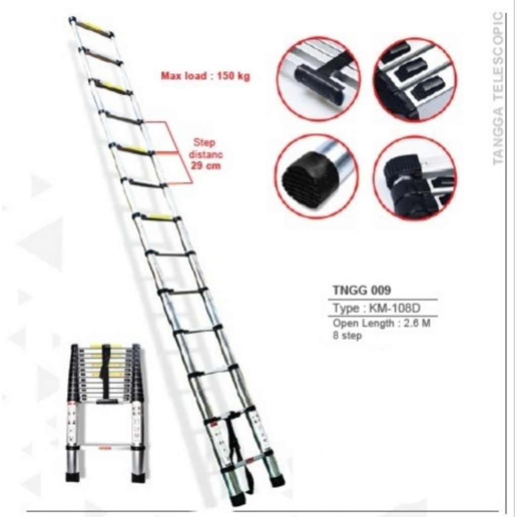 Tangga KenMaster 2,6Meter KM-108D