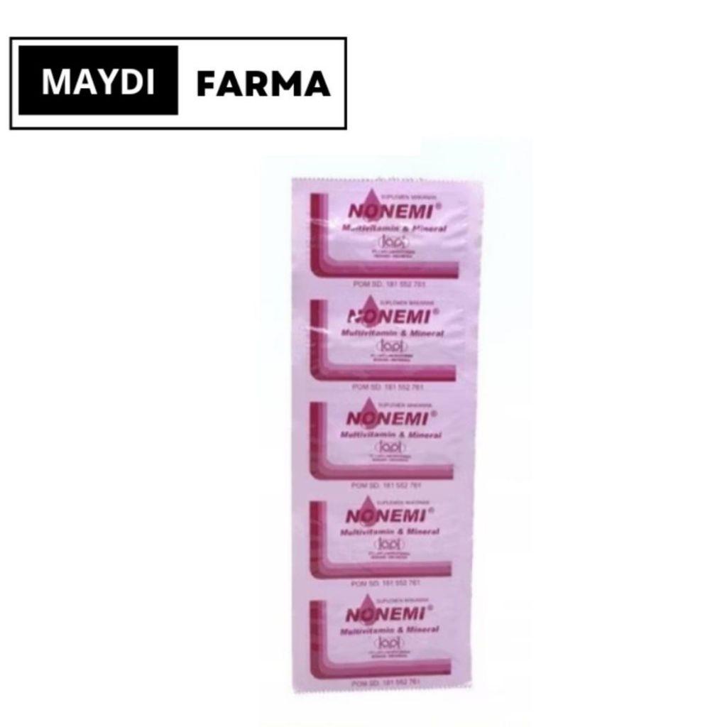 Nonemi Strip isi 10 Tablet - Multivitamin Penambah Darah
