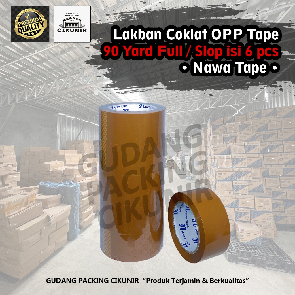 

Lakban Coklat 1 SLOP 45mm x 90 Yard Termurah