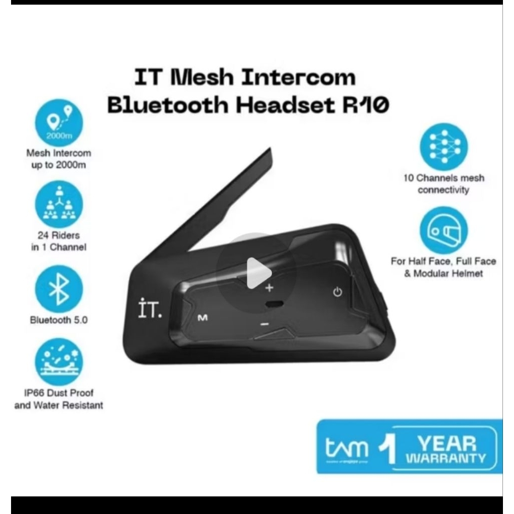 Intercom IT R10 Mesh helm