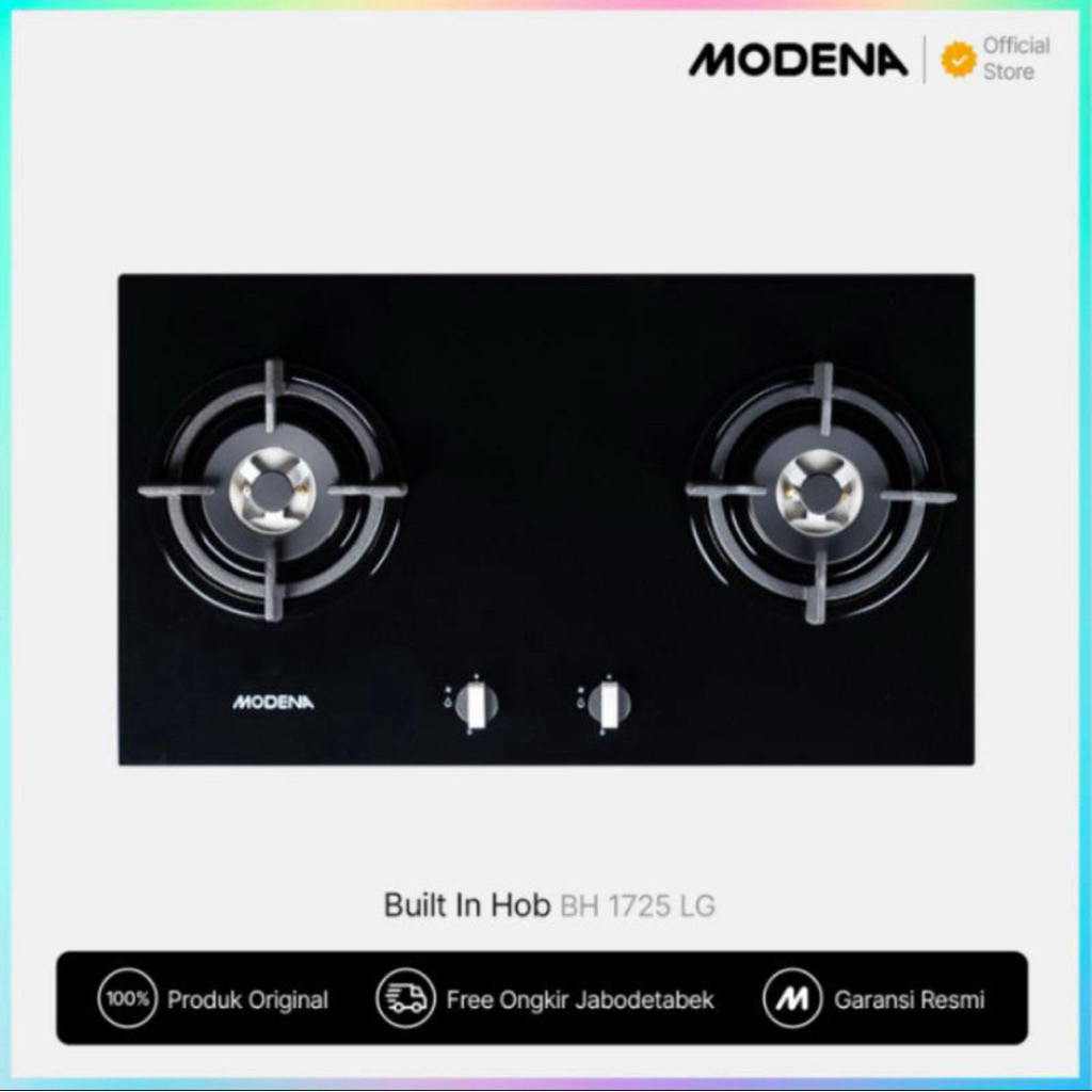 Kompor Gas Modena BH 1725 LG / Kompor Tanam Modena BH1725LG / Modena BH 1725LG / Modena BH1725 LG  P