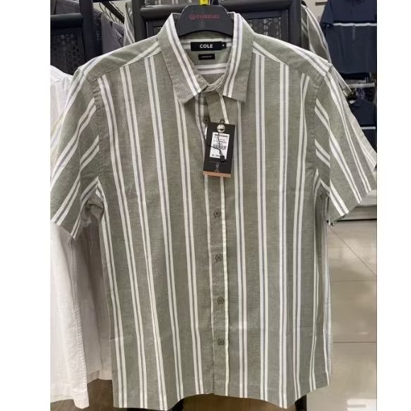 kemeja stripe merk cole