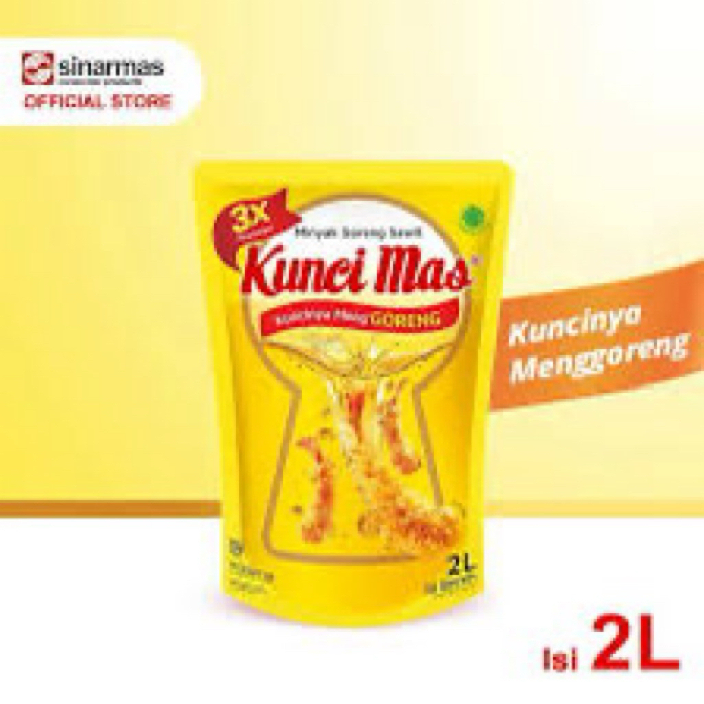 

Minyak goreng Kunci Mas pouch 2L