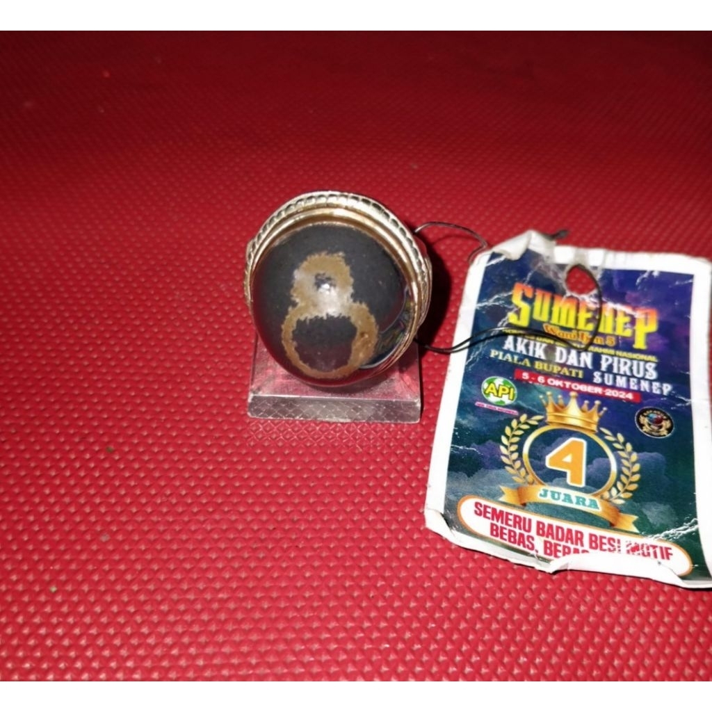 Batu badar besi semeru lumajang asli motif angka 8 natural badar besi semeru lumajang motif angka 8 