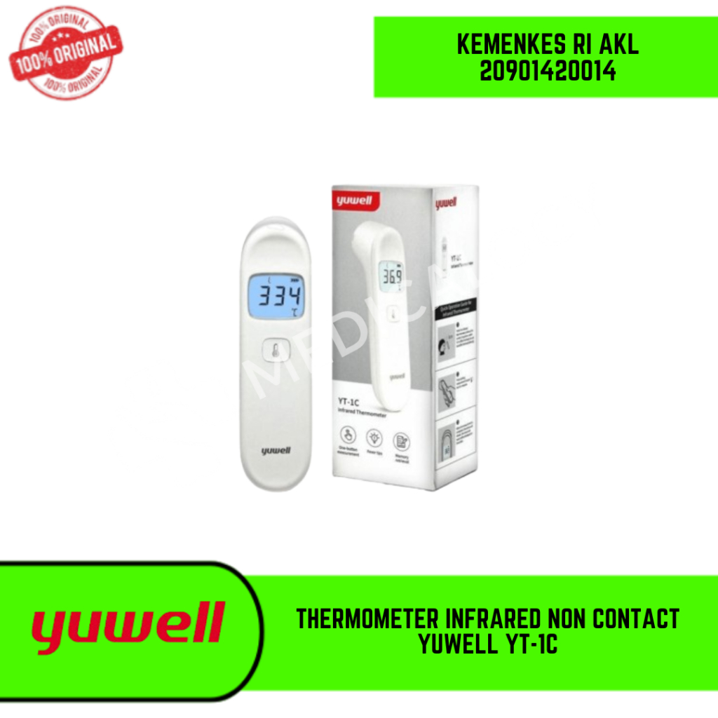 Termometer Inframerah Yuwell YT-1C Non Kontak Yuwell YT1C YT 1C