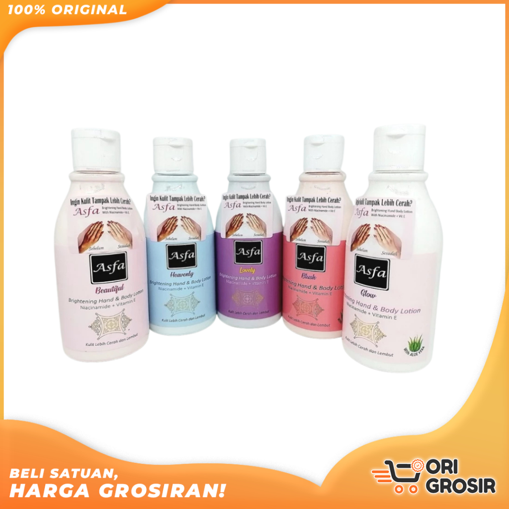 ORI GROSIR l ASFA Brightening Body Lotion 130ml - 300ml - Lotion