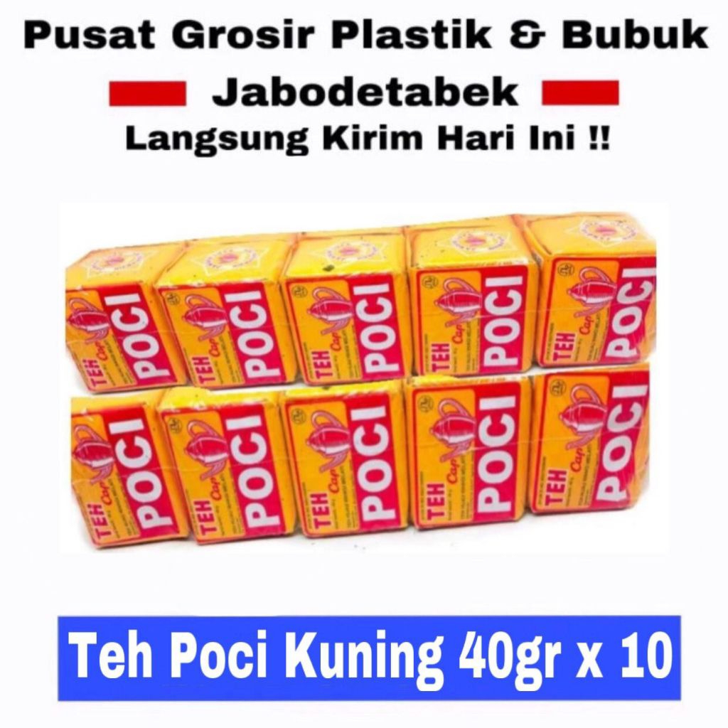 

Teh Cap Poci Kuning 40gr isi 10 Teh Tubruk