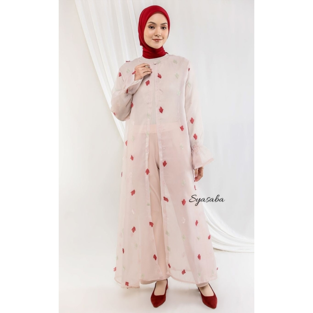 Outer Syasaba/ Long Outer Organza Selina & Salama