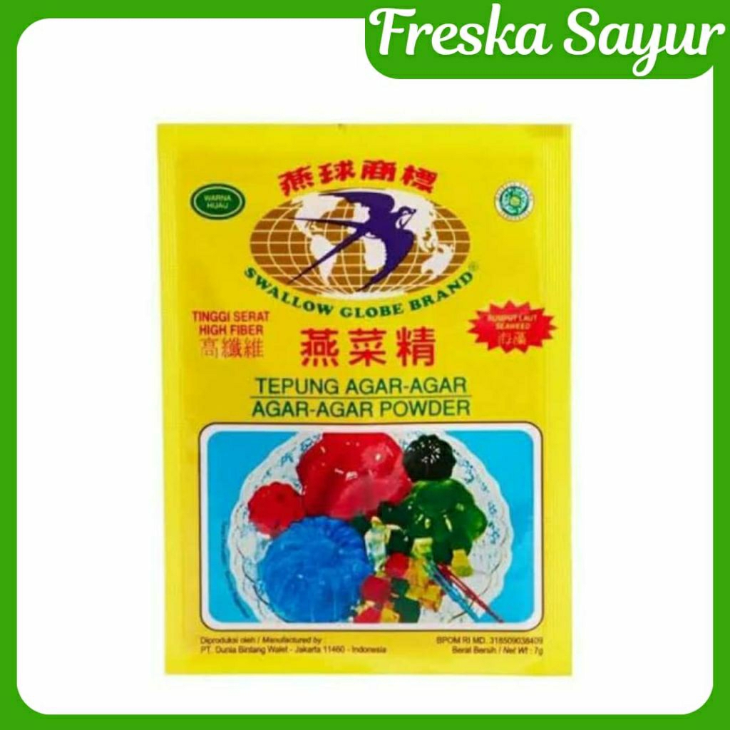 

Swallow Agar Agar Hijau 7 gr