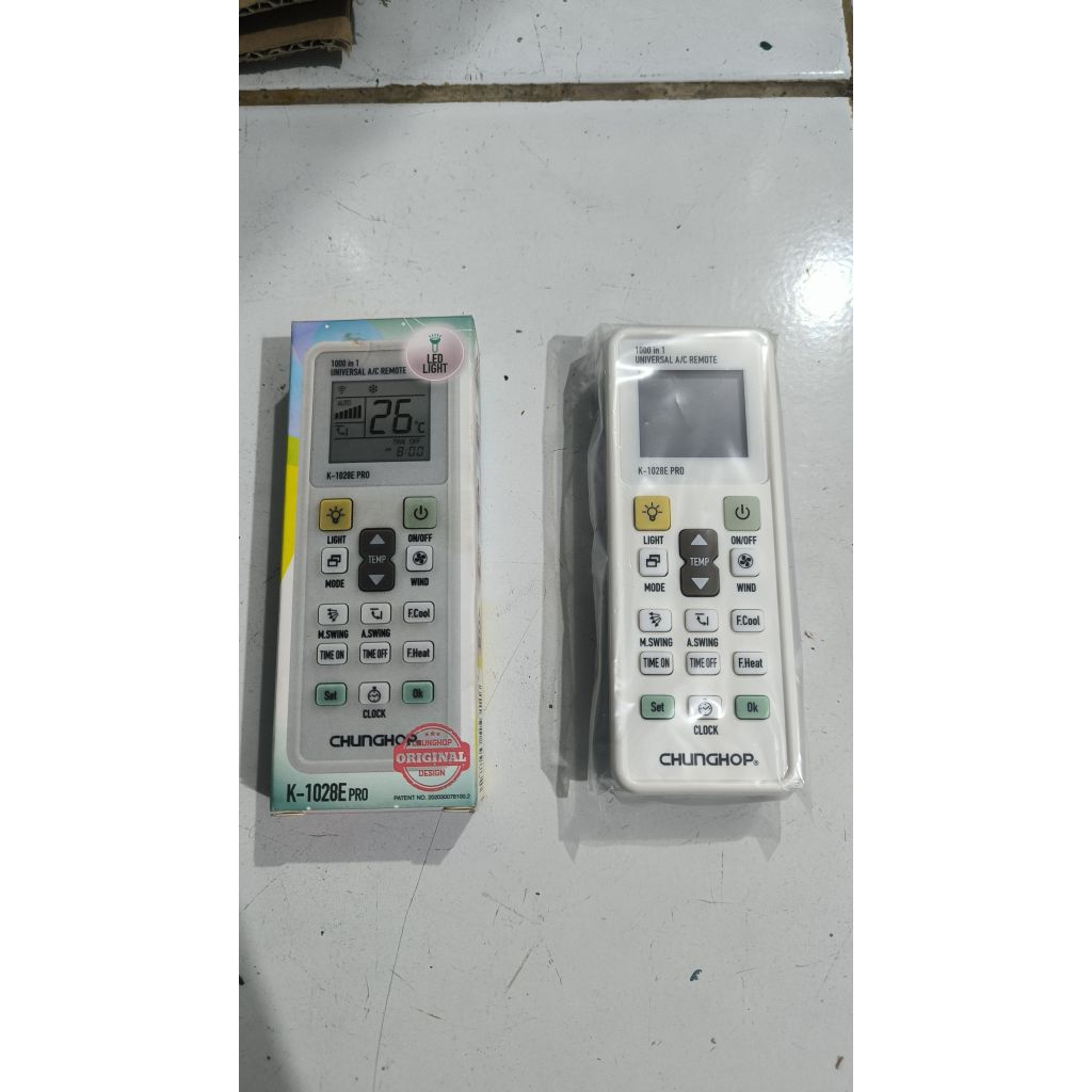 Remote AC Universal Chunghop model K-1028E pro