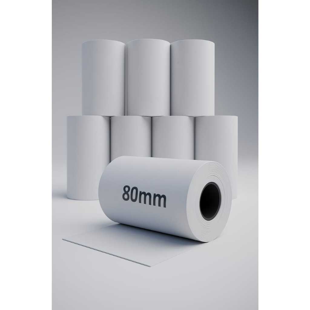 

[ COD ] 5 ROLL Kertas Struk Kasir 80x40mm Praktis Dan Fungsional untuk printer 80mm kertas printer 80mm